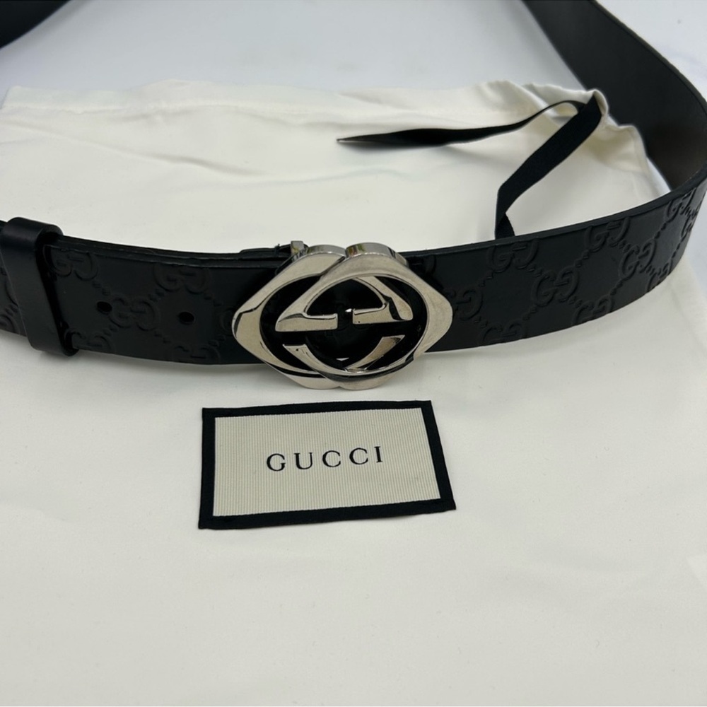 Men’s Gucci interlocking GG logo belt size 115 cm/46 inch made in Italy - Picture 7 of 9